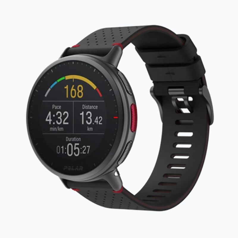 Polar fekete és piros Vantage V2 Shift óra