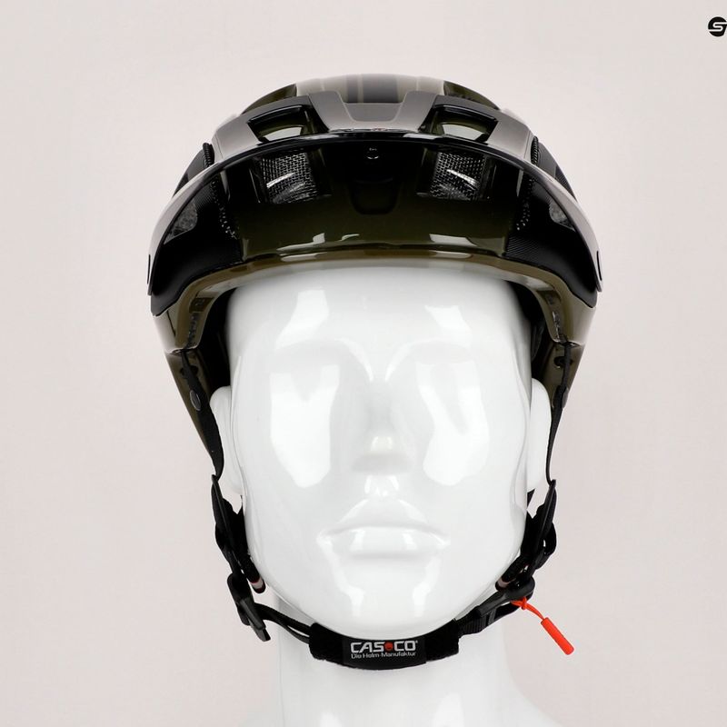 CASCO kerékpáros sisak MTBE 2 fekete/zöld 04.1345 9