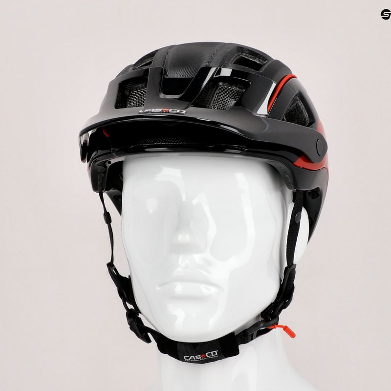 CASCO kerékpáros sisak MTBE 2 fekete/piros 04.1325 9