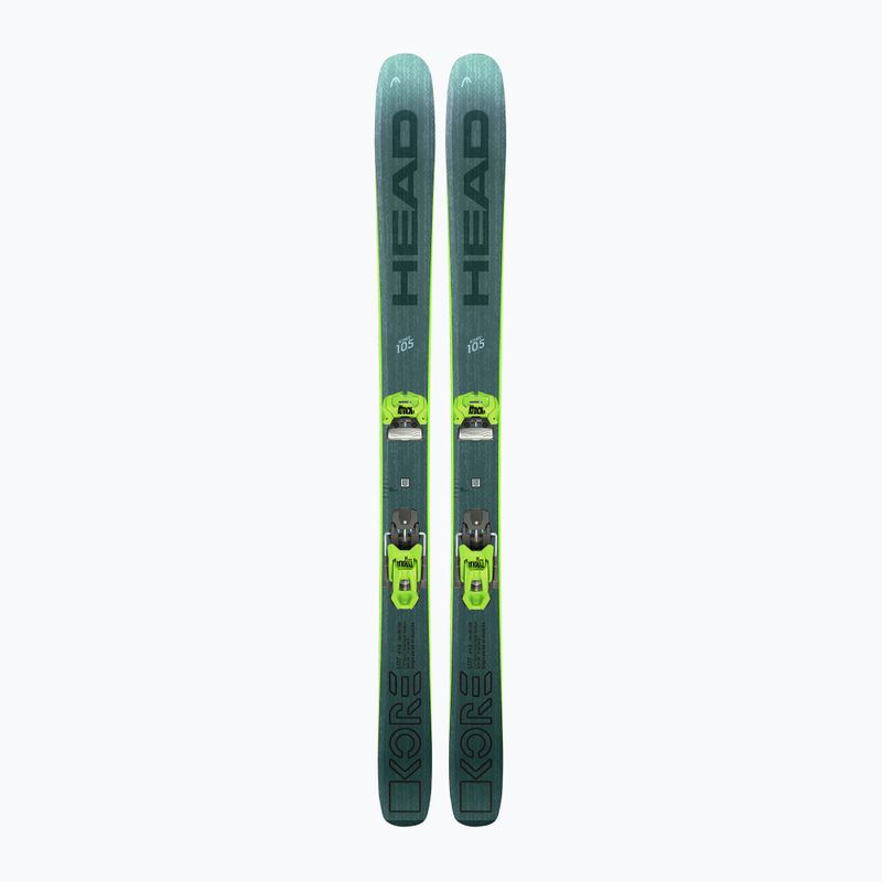 Lesikló léc HEAD Kore 105 + kötés Attack 14 GW green/anthracite