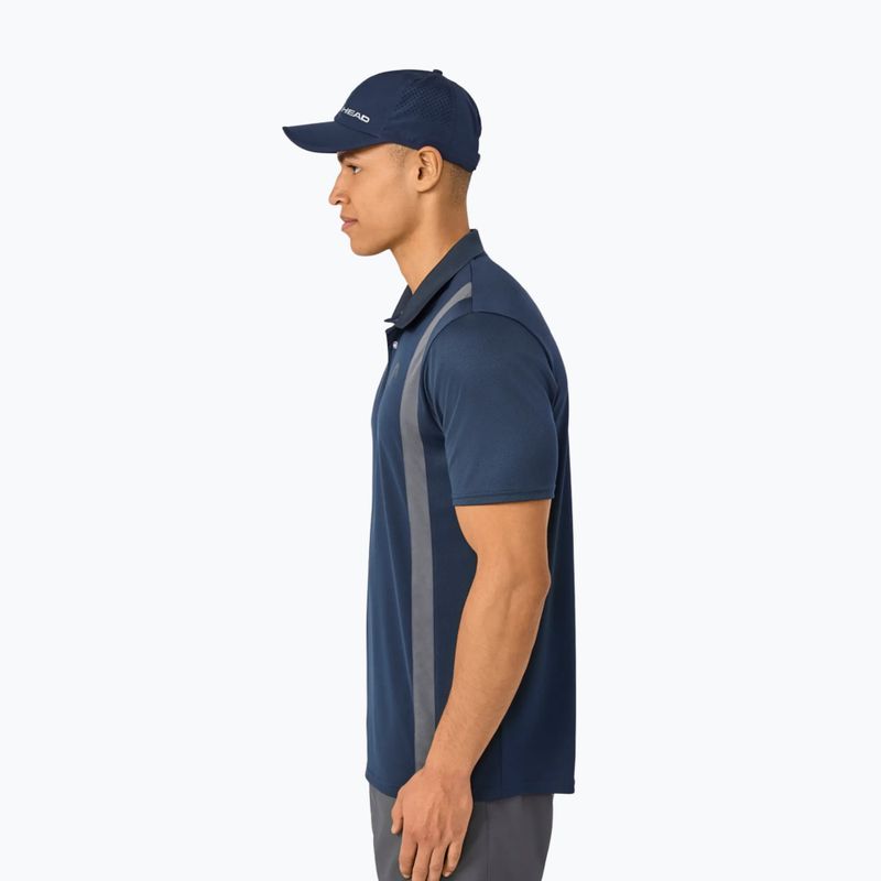 Férfi tenisz póló HEAD Club 25 Tech Polo navy 5