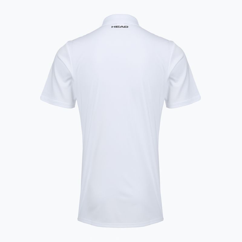 Férfi tenisz póló póló HEAD Club 25 Tech Polo fehér 2