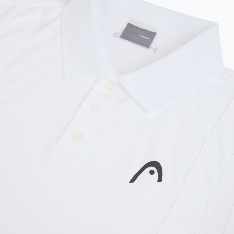 Férfi tenisz póló póló HEAD Club 25 Tech Polo fehér 3