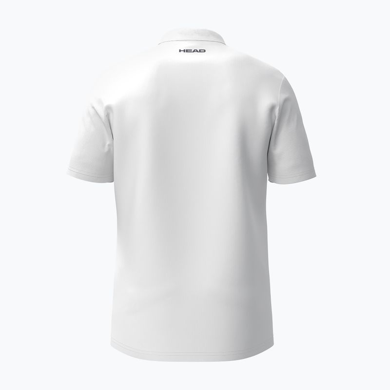 Férfi tenisz póló póló HEAD Club 25 Tech Polo fehér 2