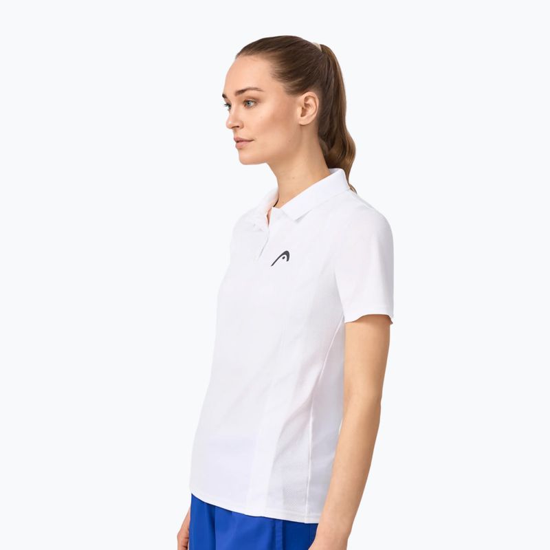Női teniszpóló HEAD Club 25 Tech Polo W white 4
