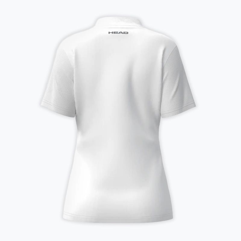 Női teniszpóló HEAD Club 25 Tech Polo W white 8