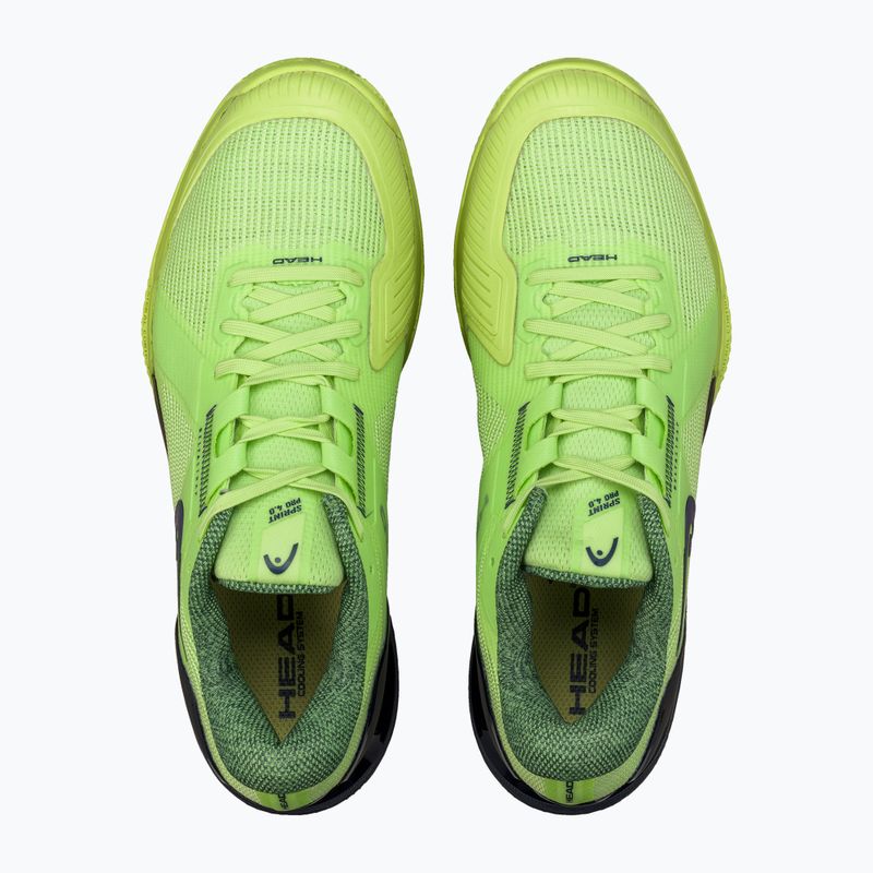 Férfi teniszcipő HEAD Sprint Pro 4.0 Clay lime/ navy 4