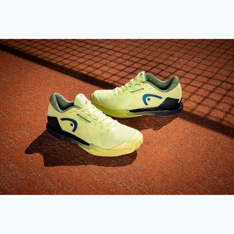 Férfi teniszcipő HEAD Sprint Pro 4.0 Clay lime/ navy 6