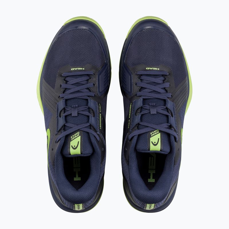 Férfi teniszcipő HEAD Sprint Team 4.0 Clay navy/ lime 4