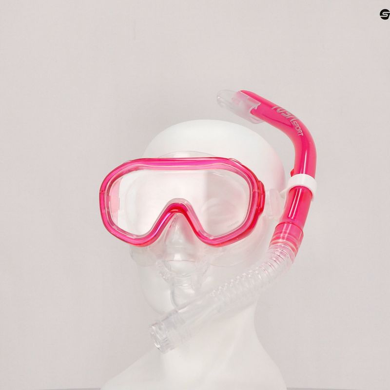 TUSA búvárszett maszk + snorkel rózsaszín UC-0211PFY 8