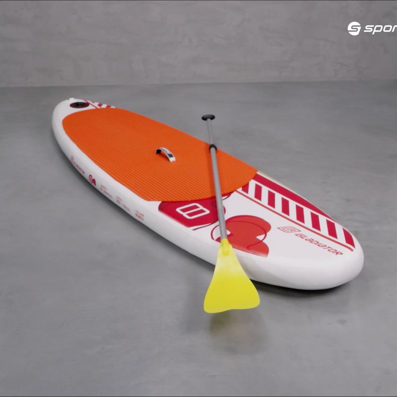 SUP deszka GLADIATOR Kids 8'0''x28''x4'' narancssárga 1000020473 11