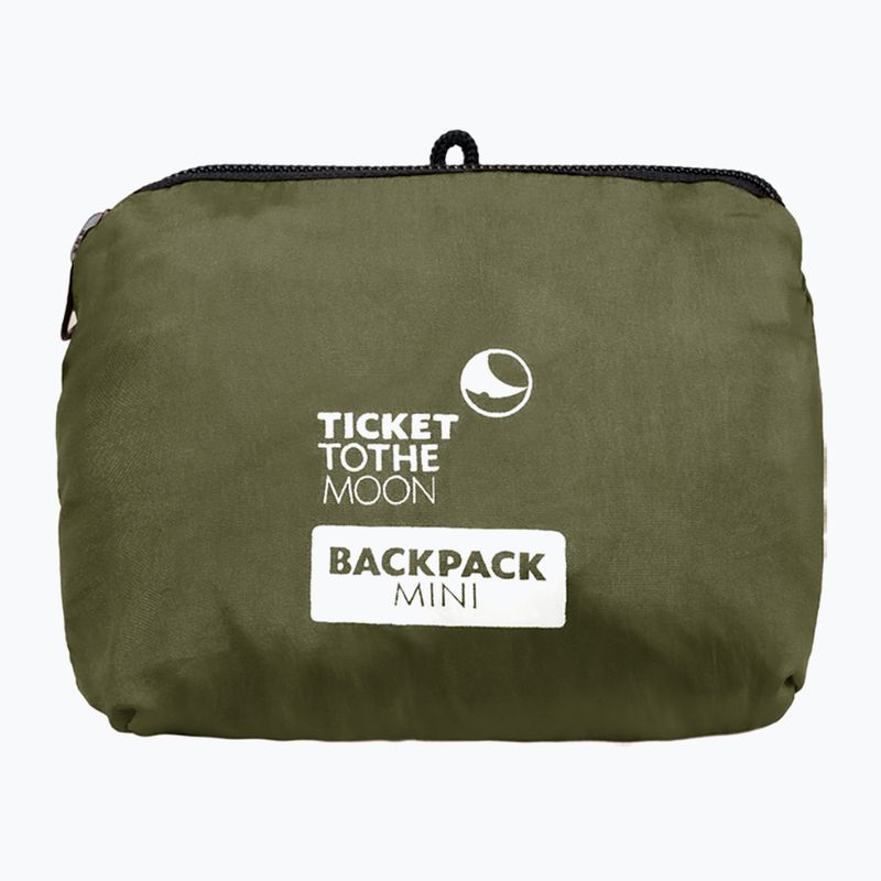 Ticket To The Moon Mini 15 l zöld/khaki színű hátizsák 2