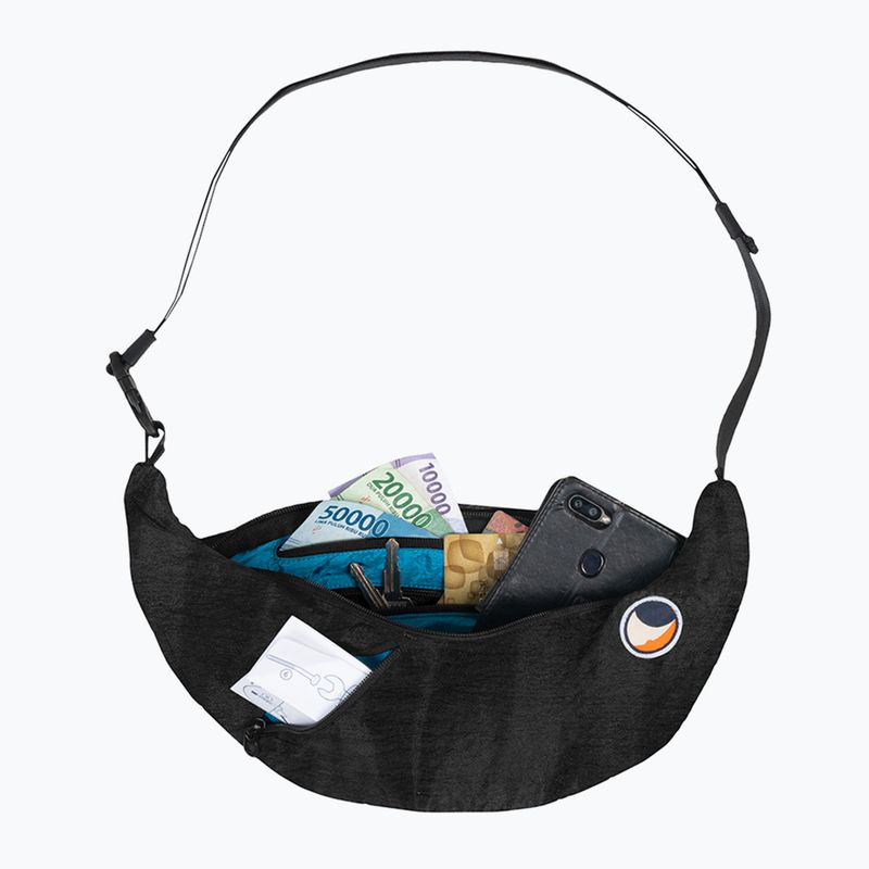 Ticket To The Moon Upcycled Sling válltáska fekete 4