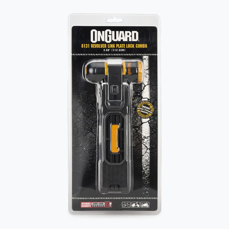 Kerékpárzár OnGuard Link lemezzár Revolver Combo X4P 8131