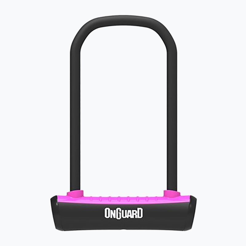 Kerékpár zár OnGuard Neon 8152PN U-Lock black/pink