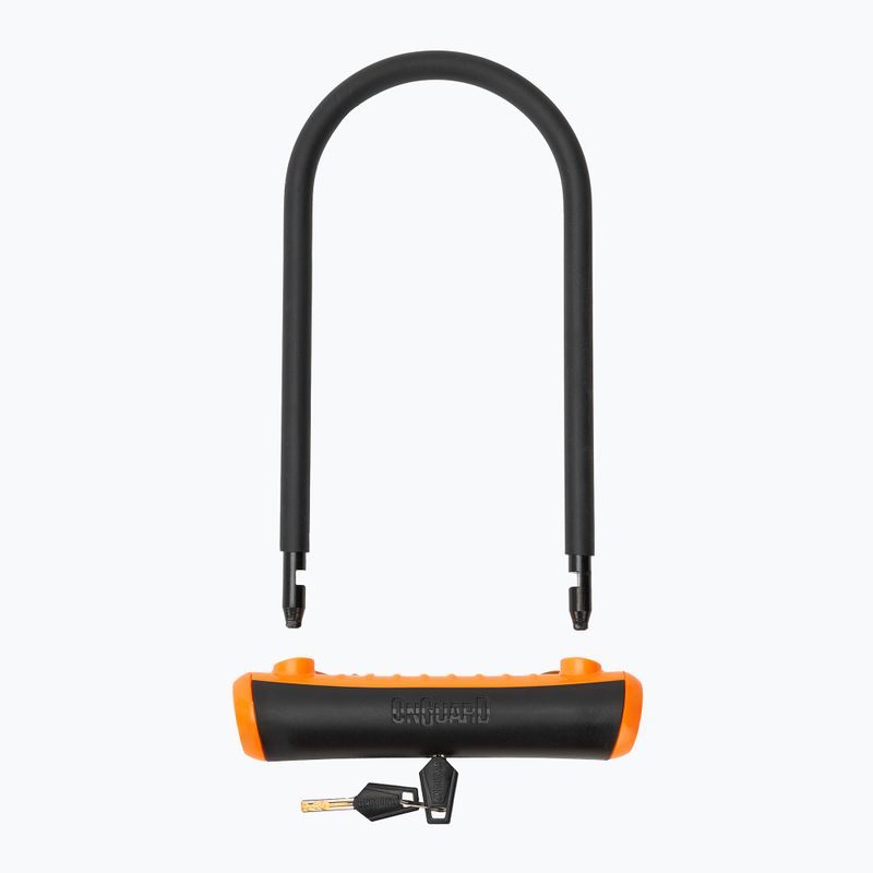 Kerékpár zár OnGuard Neon 8154OR U-Lock black/orange 2