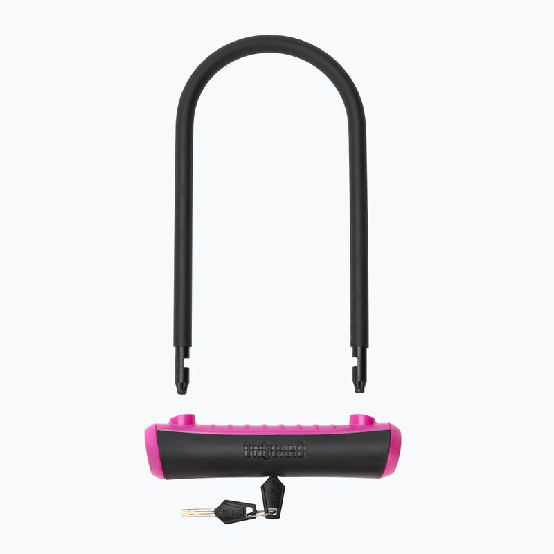 Kerékpár zár OnGuard Neon 8154PN U-Lock black/pink 2