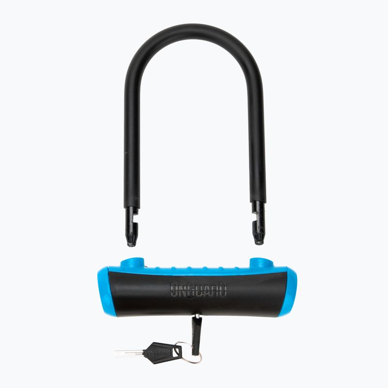 Kerékpár zár OnGuard Neon 8155BU U-Lock black/blue 3