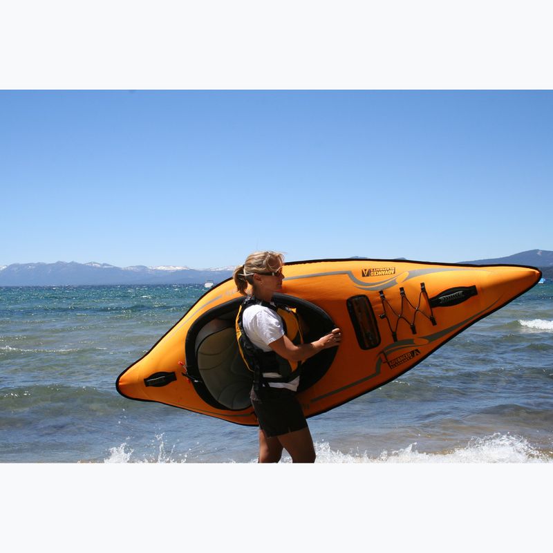 Egyszemélyes felfújható kajak Advanced Elements Lagoon 1 TM with Pump 254 cm orange/gray 4