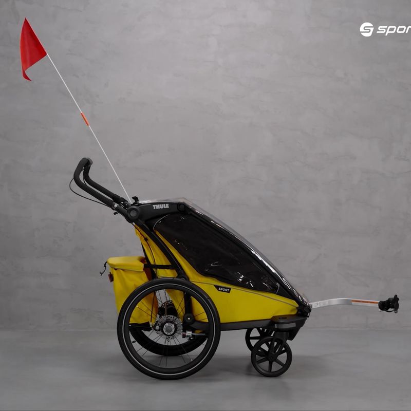 Thule Chariot Sport 1 együléses kerékpár utánfutó sárga 10201022 11