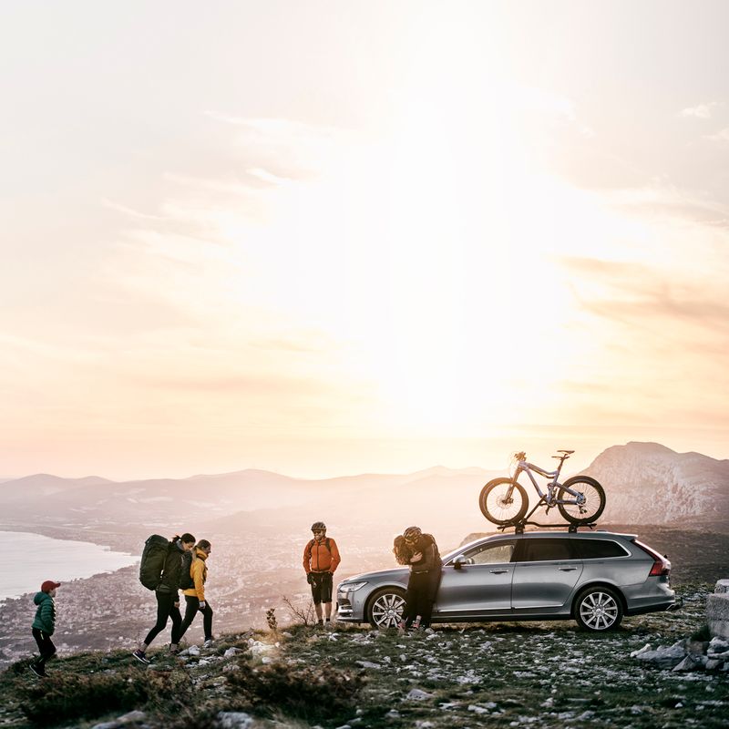 Tetőre szerelhető kerékpártartó Thule ProRide black 15