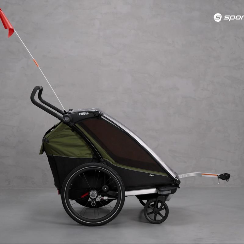 Thule Chariot Cab2 dupla kerékpár utánfutó fekete 10204021 11