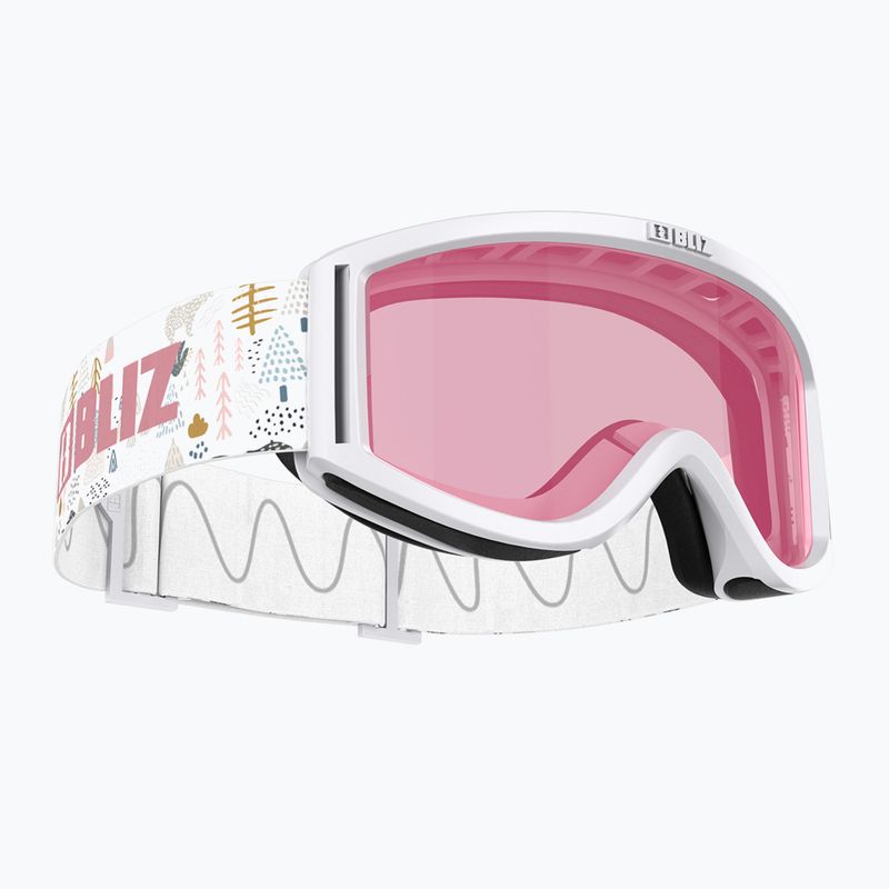 Gyerek síszemüveg Bliz Pixie Jr white/pink