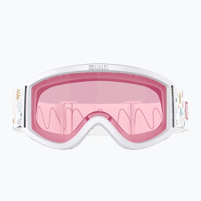 Gyerek síszemüveg Bliz Pixie Jr white/pink 2