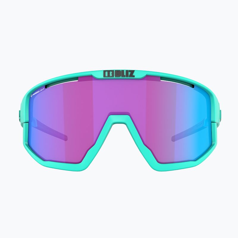 Bliz Fusion Nano Optics Nordic Light S2 kerékpáros szemüveg matt türkiz/begónia/lila kék multi 5