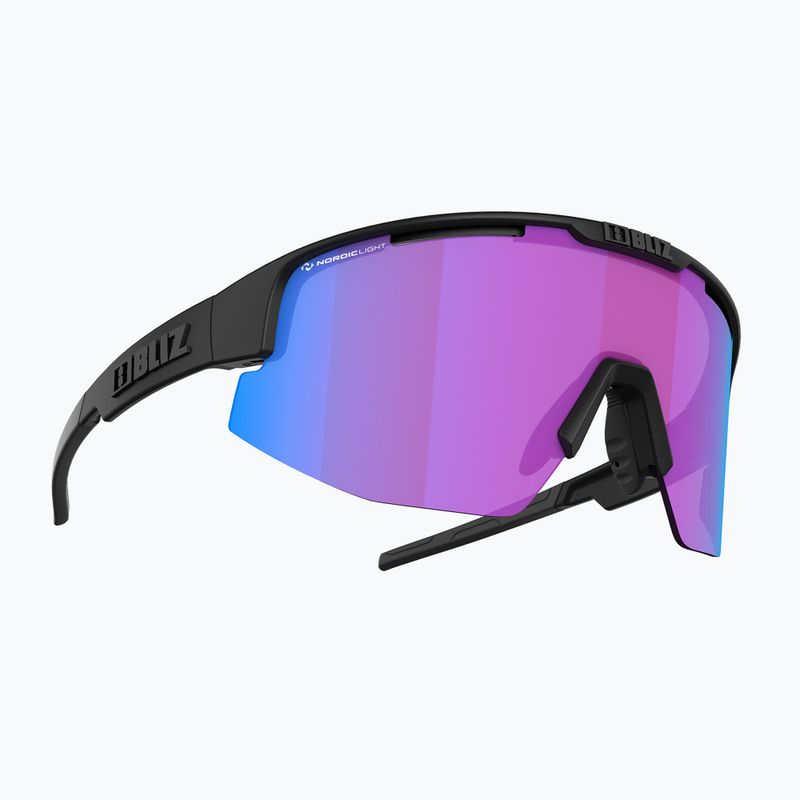 Bliz Matrix Nano Optics Nordic Light S2 kerékpáros szemüveg matt fekete/begónia/ibolya kék multi 2