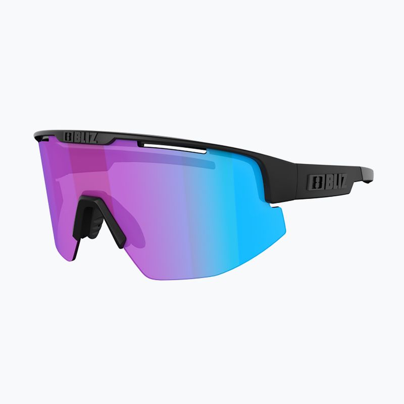 Bliz Matrix Nano Optics Nordic Light S2 kerékpáros szemüveg matt fekete/begónia/ibolya kék multi 3