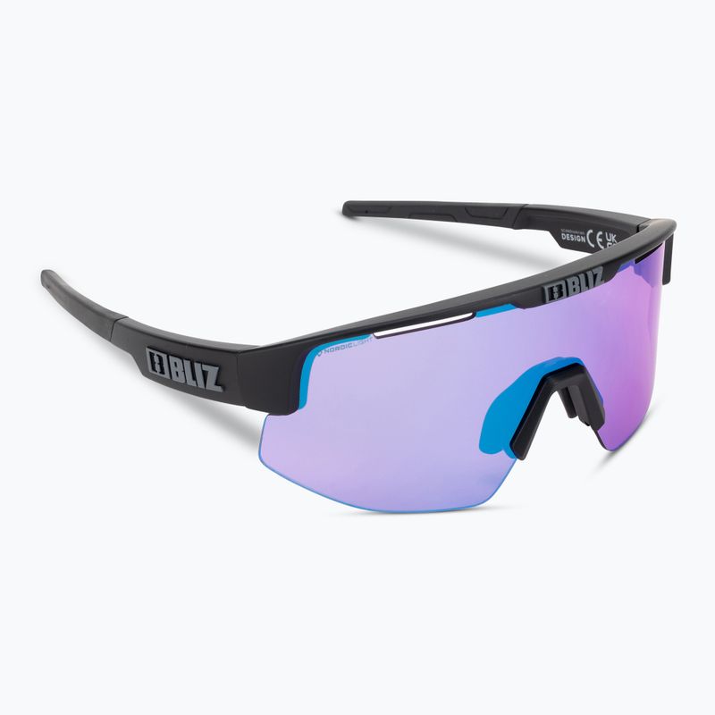 Bliz Matrix Small Nano Optics Nordic Light S2 kerékpáros szemüveg matt fekete/begónia/lila kék multi