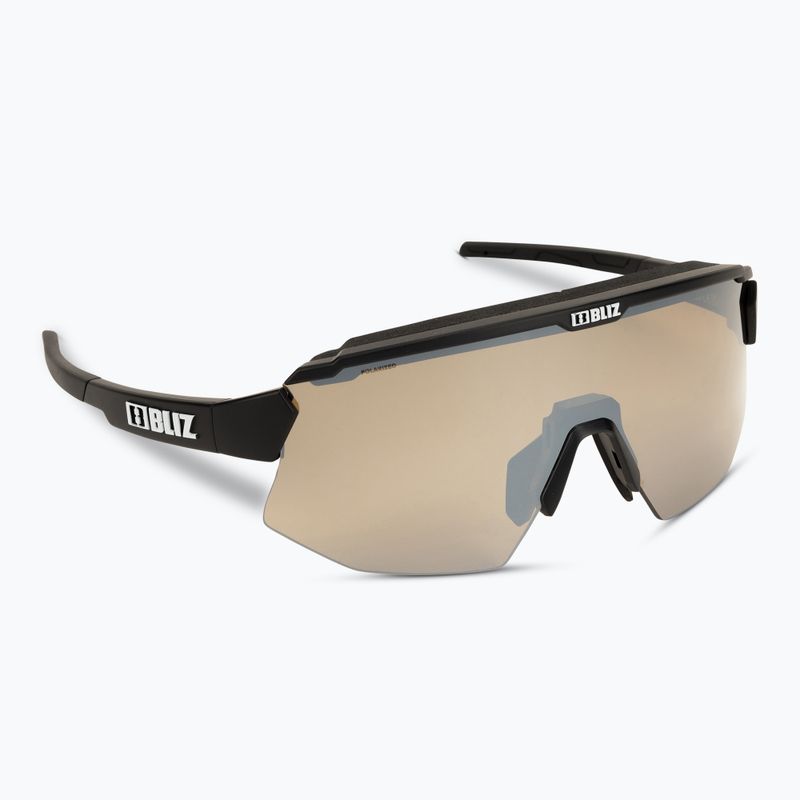 Bliz Breeze Polarizált S3+S2 matt fekete/barna ezüst tükör/alap narancssárga kerékpáros szemüveg 2