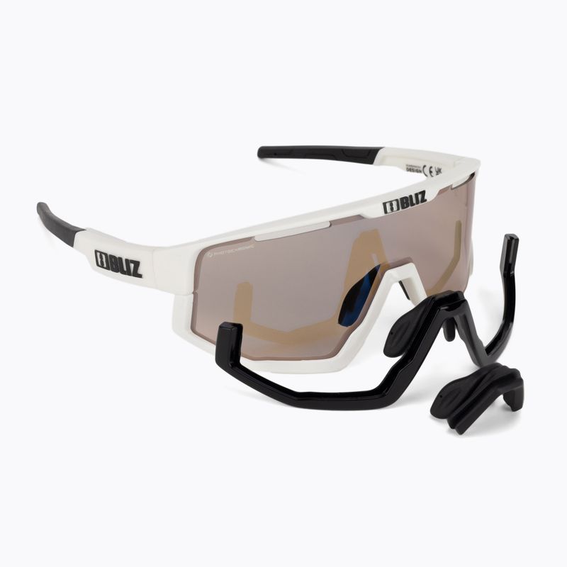 Bliz Fusion Nano Optics fotokróm S1-S3 matt fehér/barna multi kerékpáros szemüvegek