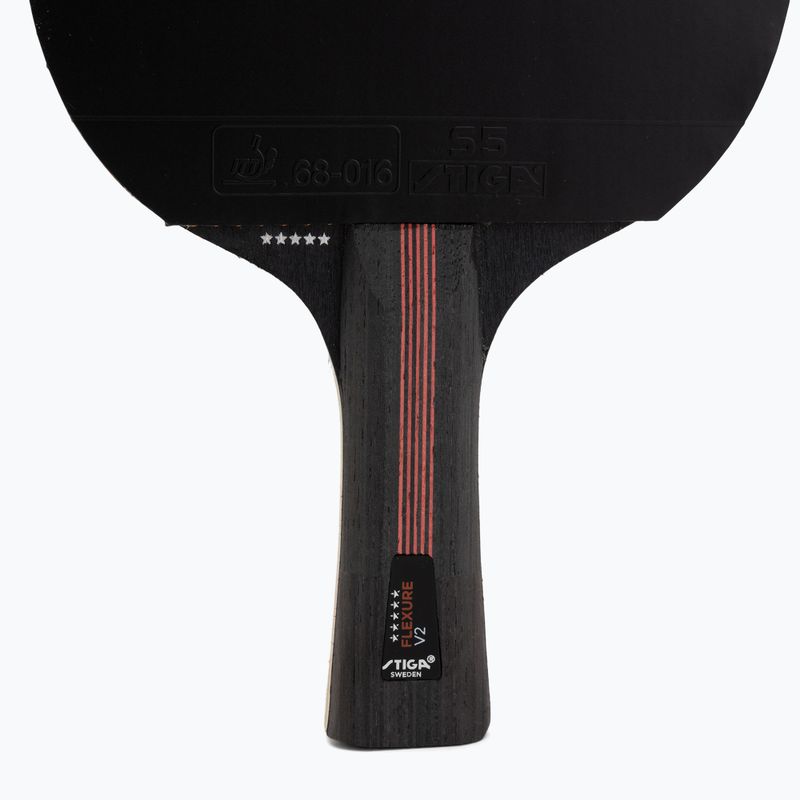 Pingpongütő STIGA Flexure V2 5-Star black/red 4