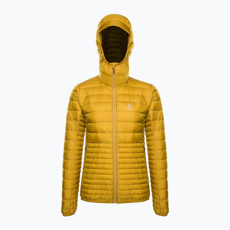 Női pehelypaplan Haglöfs Micro Nordic Down Hood sárga 6050484Q4010