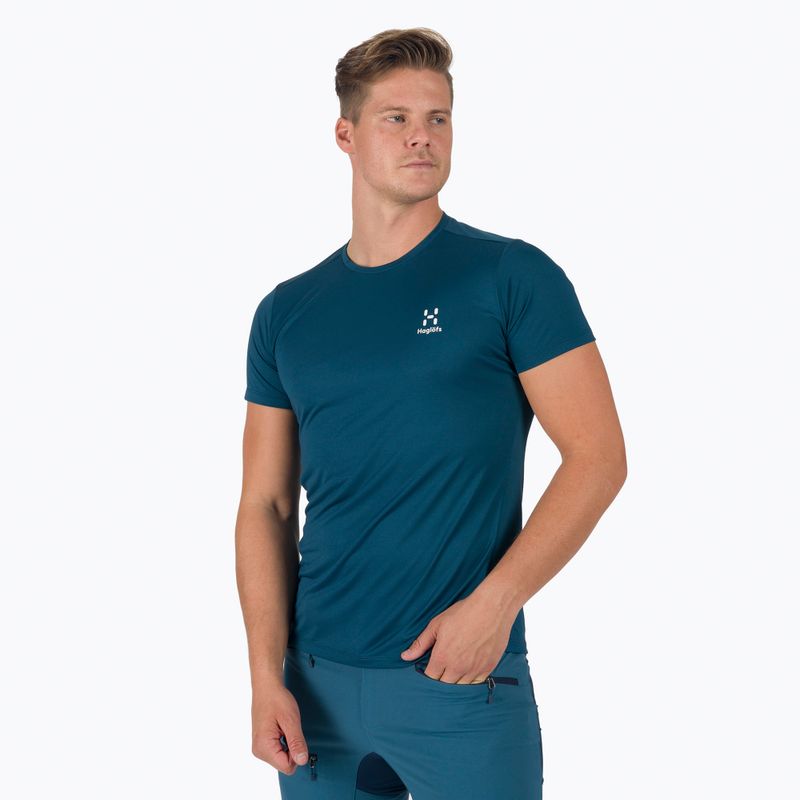 Férfi trekking póló Haglöfs L.I.M Tech Tee sötétkék 605226