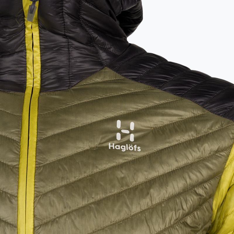 Haglöfs férfi pehelypaplan dzseki L.I.M Mimic Hood zöld 604940 11