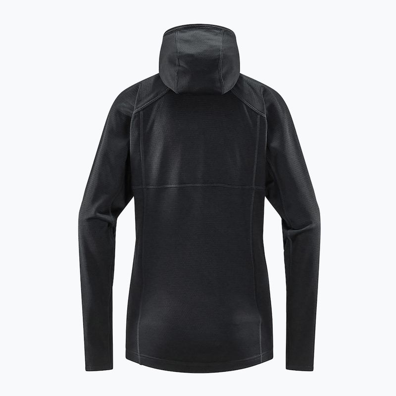 Női trekking pulóver Haglöfs Skuta Hood Hood fekete 605072 2