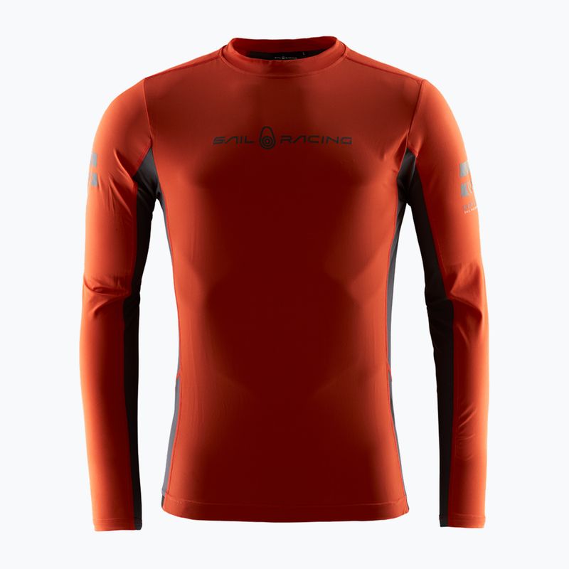 Férfi Sail Racing Reference LS Rashguard hosszú ujjú tüzes piros