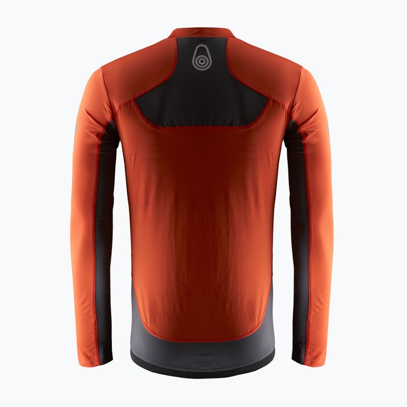 Férfi Sail Racing Reference LS Rashguard hosszú ujjú tüzes piros 2