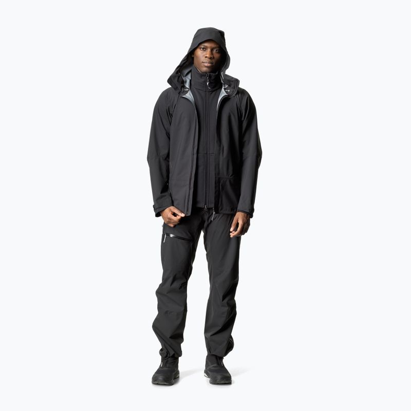 Férfi Houdini BFF esőkabát true black 2