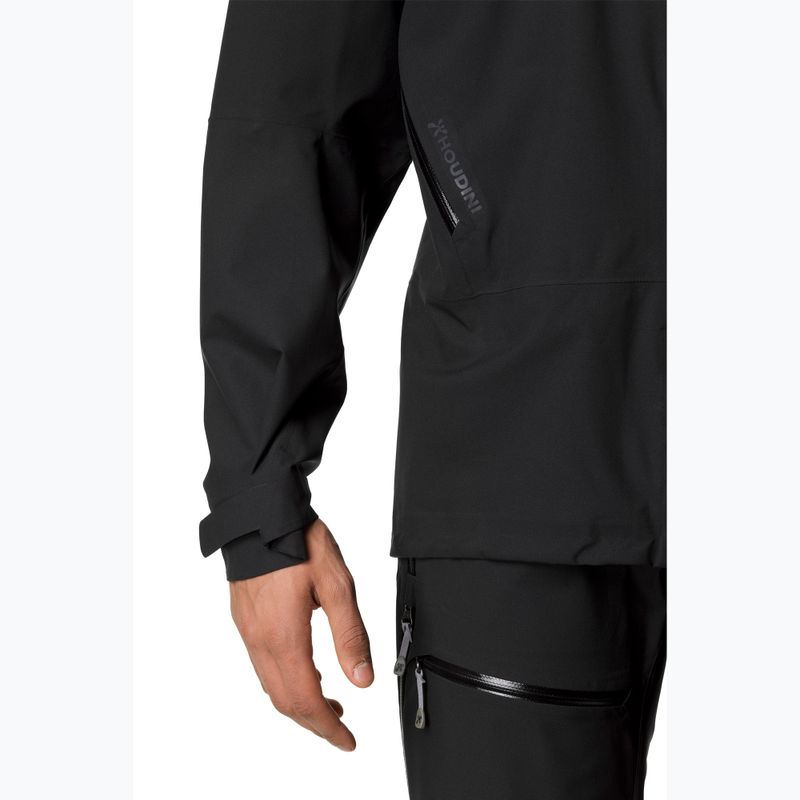 Férfi Houdini BFF esőkabát true black 4