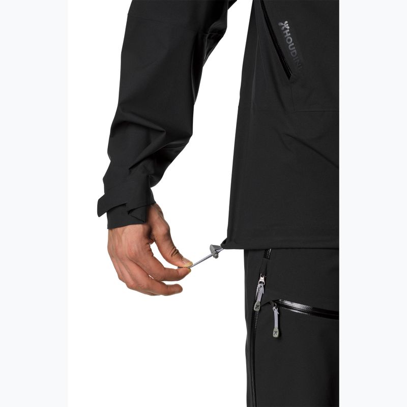 Férfi Houdini BFF esőkabát true black 6