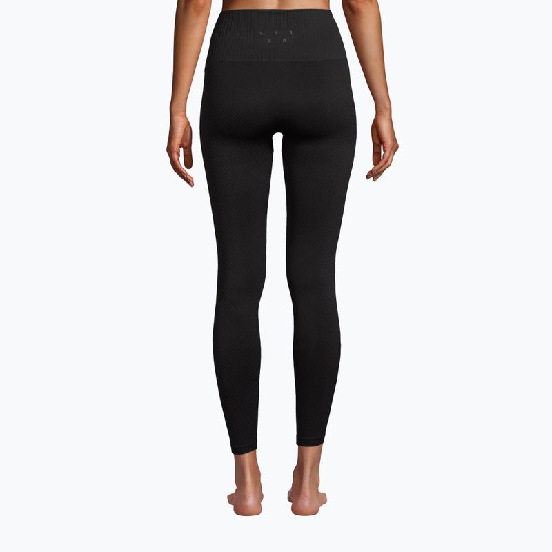 Női edző leggings Casall varrás nélküli grafikus bordázat magas derék 901 22610 3