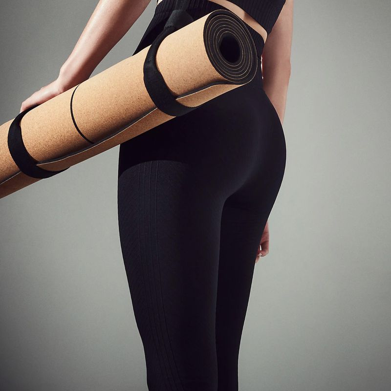Női edző leggings Casall varrás nélküli grafikus bordázat magas derék 901 22610 5