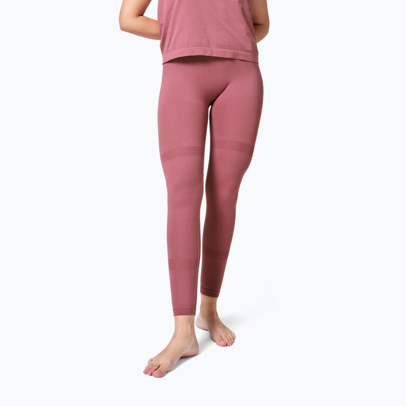 Női edzés leggings Casall Essential Block Seamless magas derékrész rózsaszín 21514