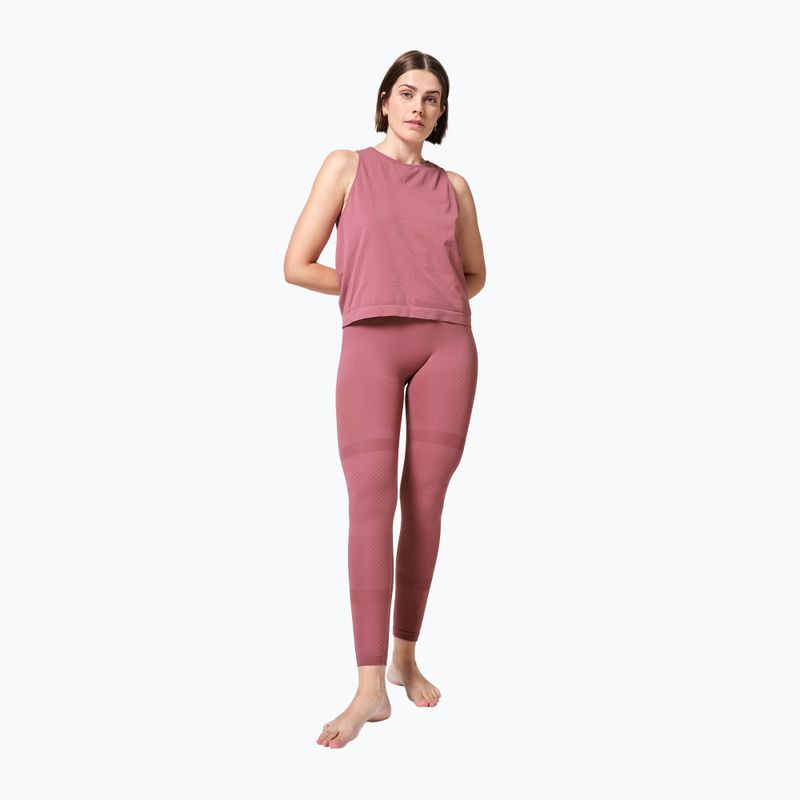 Női edzés leggings Casall Essential Block Seamless magas derékrész rózsaszín 21514 2