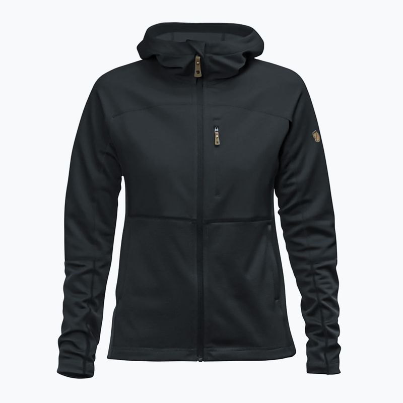 Női trekking pulóver Fjällräven Abisko Trail Fleece fekete F89589 7