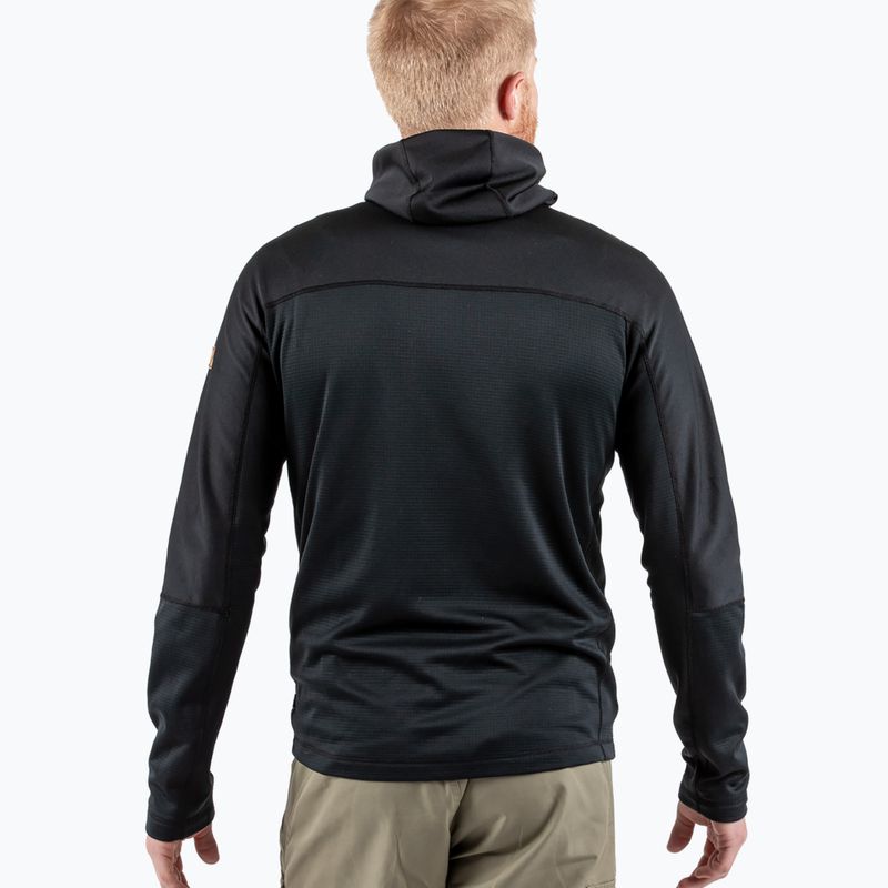 Férfi trekking pulóver Fjällräven Abisko Trail Fleece fekete F82257 3